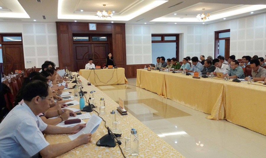 Ban Chỉ đạo phòng, chống dịch Covid-19 tỉnh Gia Lai họp bàn triển khai công tác phòng, chống dịch. Ảnh: Như Nguyện