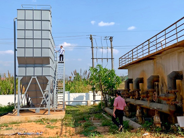 Hệ thống xử lý nước tại Khu Kinh tế Cửa khẩu Quốc tế Lệ Thanh. Ảnh: H.D