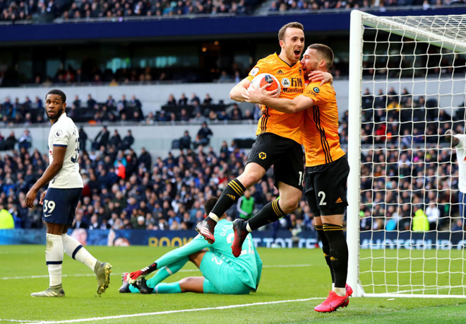 Wolverhampton ngược dòng hạ Tottenham tiếp tục nuôi hy vọng lọt vào tốp 4 mùa này - AFP