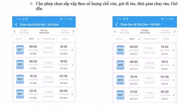 Ứng dụng mua vé tàu có thể tải trên App Store hoặc Google Play. Ảnh: M.H