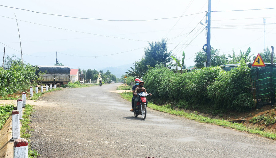 Hạ tầng giao thông ở Ngọc Lây ngày càng phát triển. Ảnh: VP