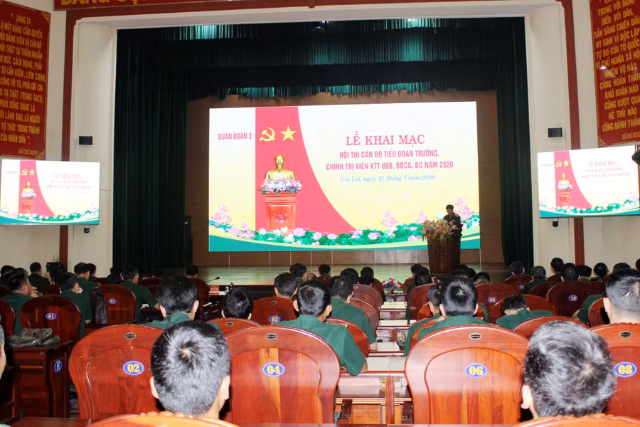 Quang cảnh hội thi.Ảnh: Vũ Duy Hiển 