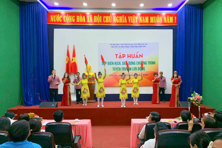 Quang cảnh lớp tập huấn. Ảnh: Phương Vi  Quang cảnh lớp tập huấn. Ảnh: PHƯƠNG VI
