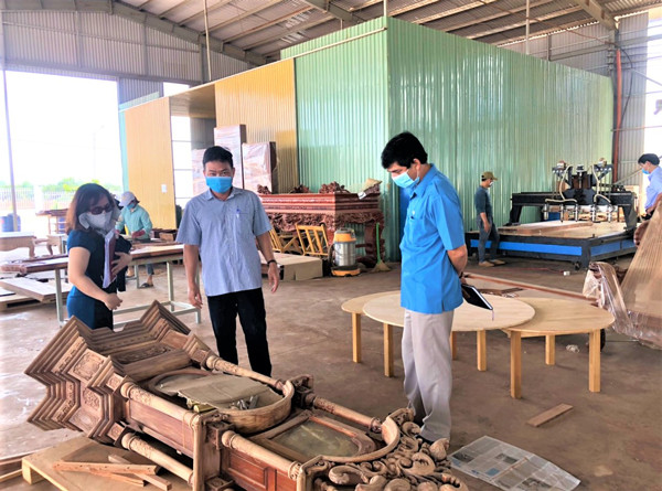 Công ty TNHH một thành viên Nguyễn Hiệu Gia Lai thực hiện tốt việc cải thiện điều kiện làm việc cho người lao động. Ảnh: Đ.Y