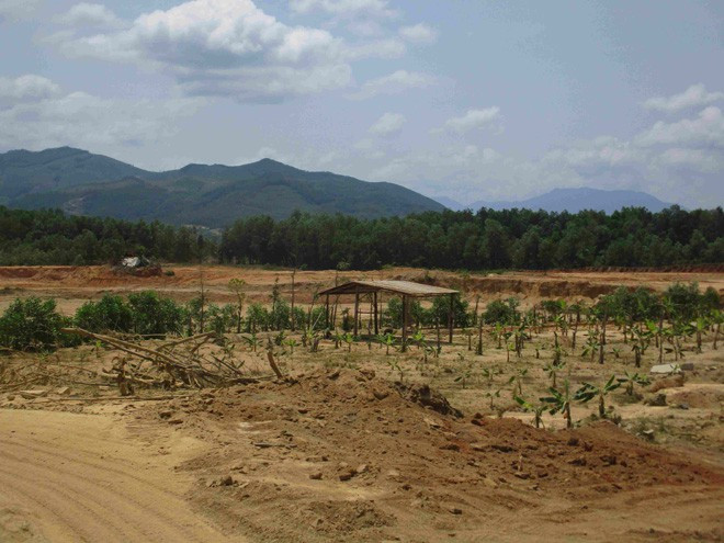 Khu vực đất đã cấp cho Công ty TNHH xây dựng và thương mại Duy Tân đã bị 