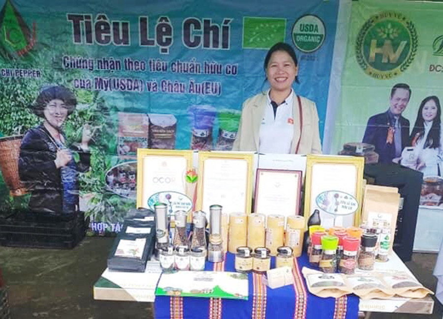  Hợp tác xã Nông nghiệp và Dịch vụ Nam Yang (huyện Đak Đoa) có 3 sản phẩm đạt chứng nhận OCOP cấp tỉnh hạng 4 sao. Ảnh: V.T