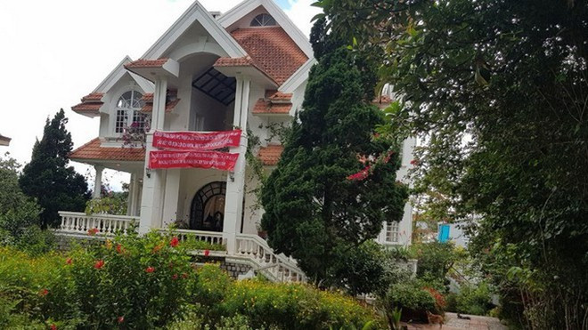 Ngôi biệt thự số 1C Nguyễn Khuyến, Đà Lạt bị kê biên và đấu giá vướng khiếu nại Ảnh: LÂM VIÊN