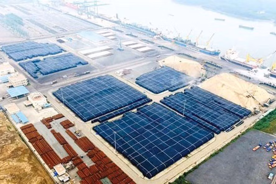 Kho nhôm của Công ty TNHH Nhôm Toàn Cầu tại Bà Rịa - Vũng Tàu.