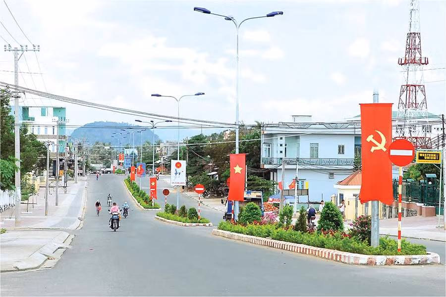 Một góc thị xã Ayun Pa hôm nay. (ảnh internet)