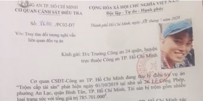  Công an ra quyết định truy tìm đối tượng