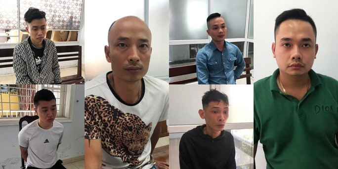 Nhóm đối tượng cho vay nặng lãi tại cơ quan điều tra (ảnh: Công an cung cấp) Nhóm đối tượng cho vay nặng lãi tại cơ quan điều tra (ảnh: Công an cung cấp)