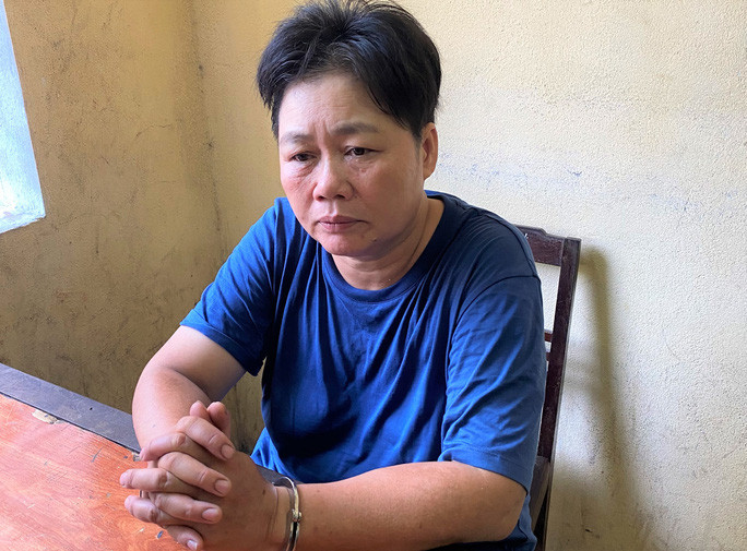 Nguyễn Thị Thúy tại cơ quan công an Nguyễn Thị Thúy tại cơ quan công an