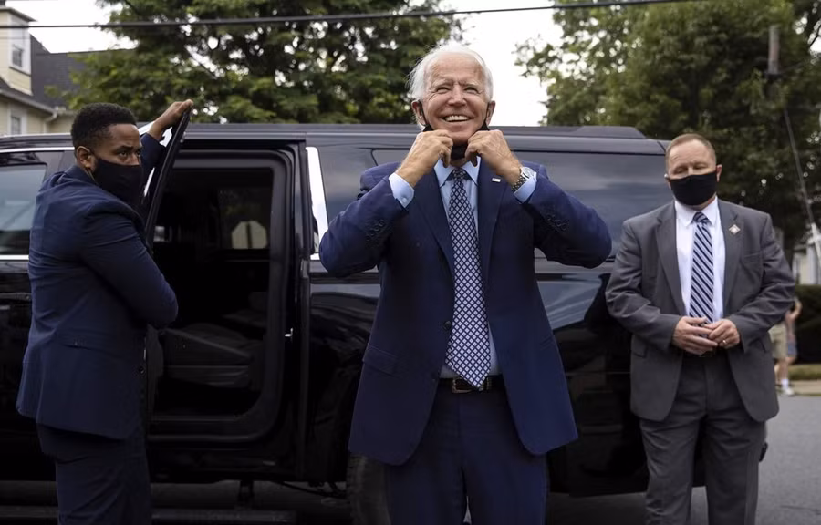  Cựu Phó Tổng thống Mỹ Joe Biden (giữa). (Nguồn: AP)