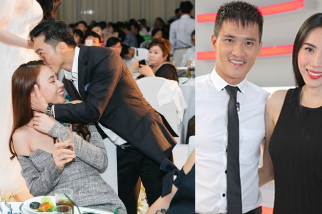 Cường "Đô La" và Công Vinh nổi tiếng là những ông chồng chiều vợ của showbiz. Ảnh: Cắt từ clip, CTCC Cường