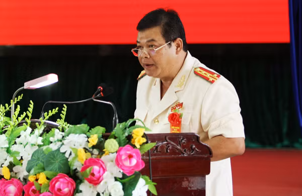 Tân Giám đốc Công an tỉnh Đại tá Rah Lan Lâm. Ảnh: L.V.N