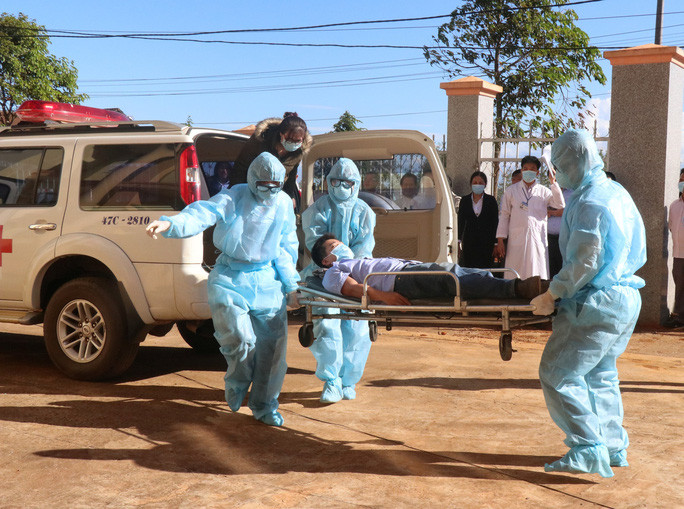 Diễn tập phòng chống Covid-19 trên địa bàn tỉnh Đắk Lắk