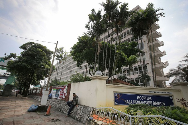 Bệnh viện Raja Permaisuri Bainun, nơi hai mẹ con bé trai được điều trị - Chụp màn hình Malay Mail
