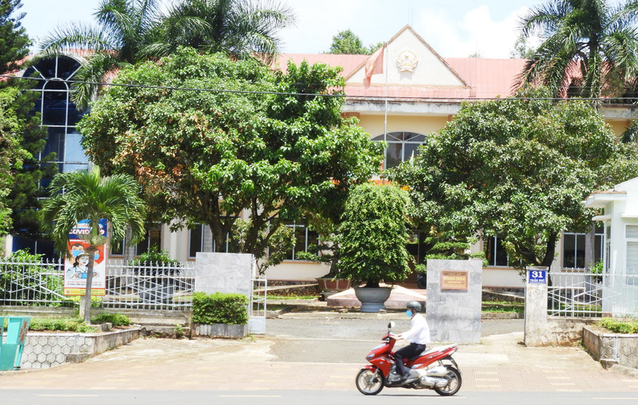 Trụ sở HĐND-UBND huyện Chư Pah. Ảnh: Thanh Nhật Trụ sở HĐND - UBND huyện Chư Pah