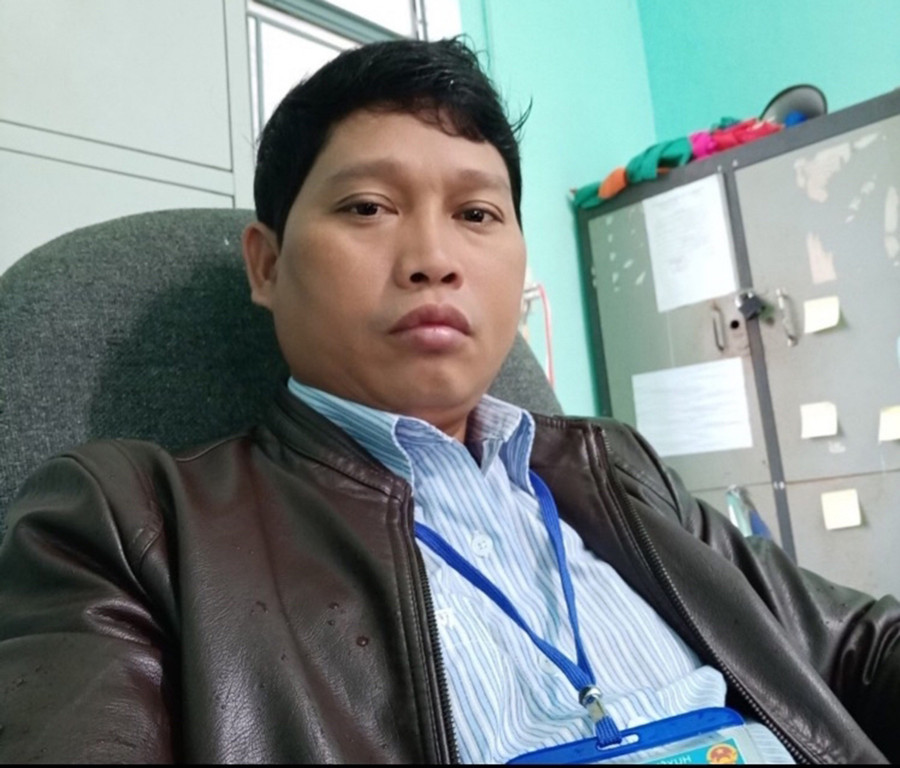 Ông Rơ Lan Then-Phó Chủ tịch UBND xã Ia Krai. Ảnh: Nguyễn Tú