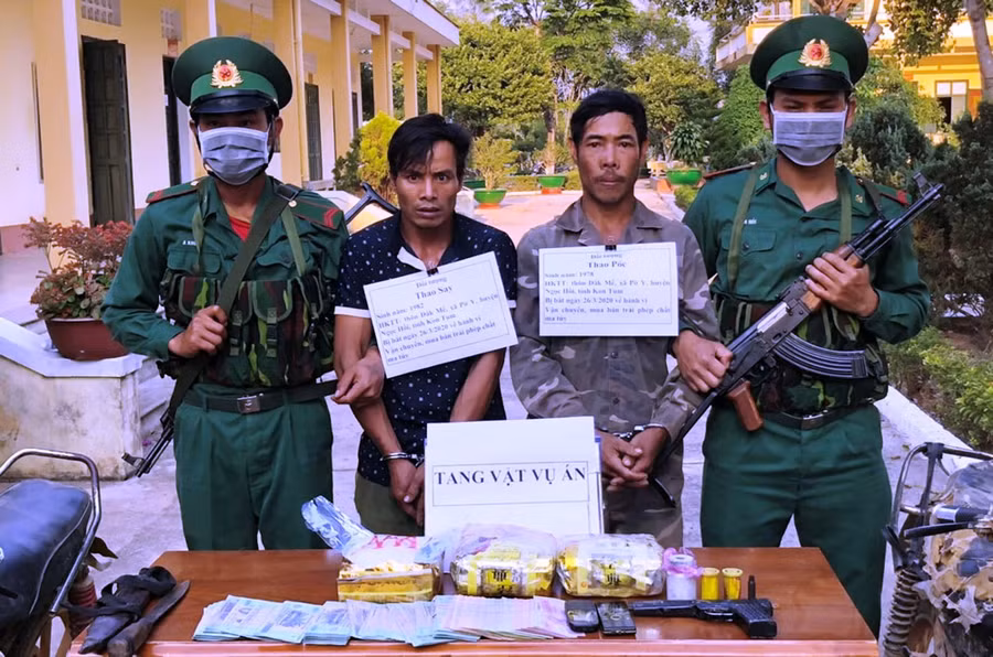 Một chuyên án ma túy bị Đoàn 2 phối hợp với BĐBP khu vực Tây Nguyên bắt giữ.