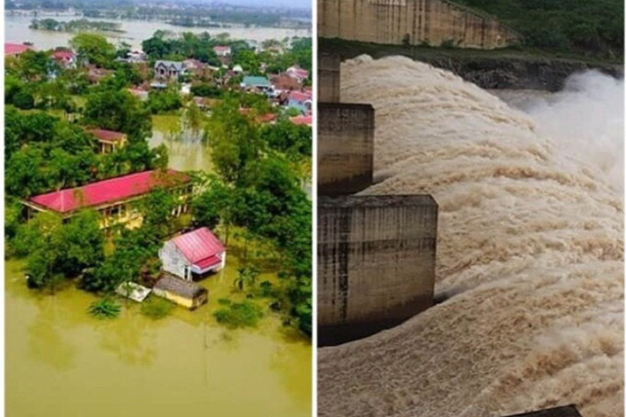 Nếu xả lũ không đúng quy trình sẽ "đe doạ" vùng hạ du. Ảnh minh hoạ: Thảo Anh. Nếu xả lũ không đúng quy trình sẽ