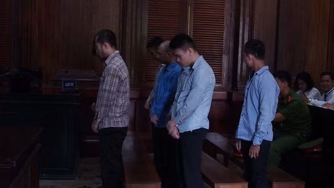 Các bị cáo tại tòa