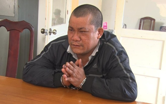 Đoàn tại cơ quan công an ẢNH: G.B