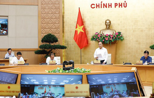 Thủ tướng Nguyễn Xuân Phúc chủ trì cuộc họp - Ảnh: VGP  Thủ tướng Nguyễn Xuân Phúc chủ trì cuộc họp - Ảnh: VGP