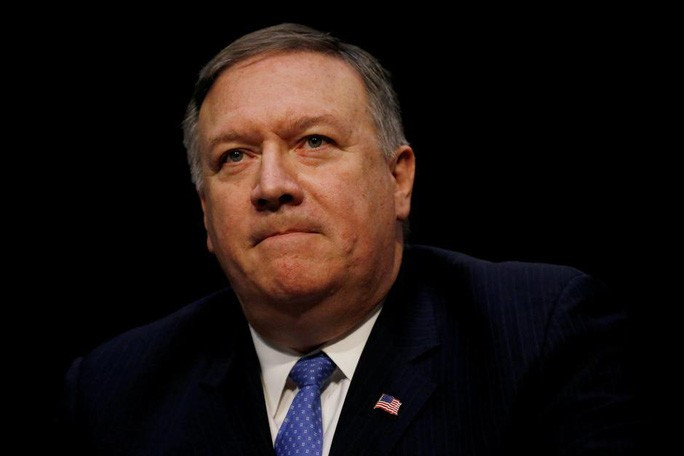 Ngoại trưởng Mike Pompeo tuyên bố không thể để Trung Quốc xem biển Đông là đế chế hàng hải của họ. Ảnh: Reuters Ngoại trưởng Mike Pompeo tuyên bố không thể để Trung Quốc xem biển Đông là đế chế hàng hải của họ. Ảnh: Reuters