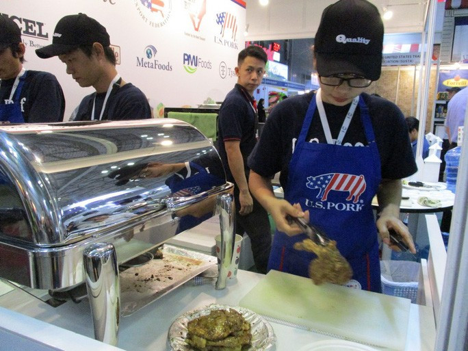 Thịt heo Mỹ được chế biến giới thiệu đến người tiêu dùng TP HCM Thịt heo Mỹ được chế biến giới thiệu đến người tiêu dùng TP HCM