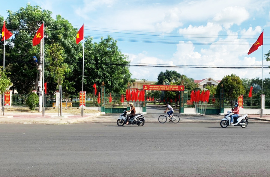 Đại hội đại biểu Đảng bộ thị xã Ayun Pa lần thứ XIX (nhiệm kỳ 2020-2025) diễn ra trong 3 ngày (từ ngày 29 đến 31-7). Ảnh: Triều Chi