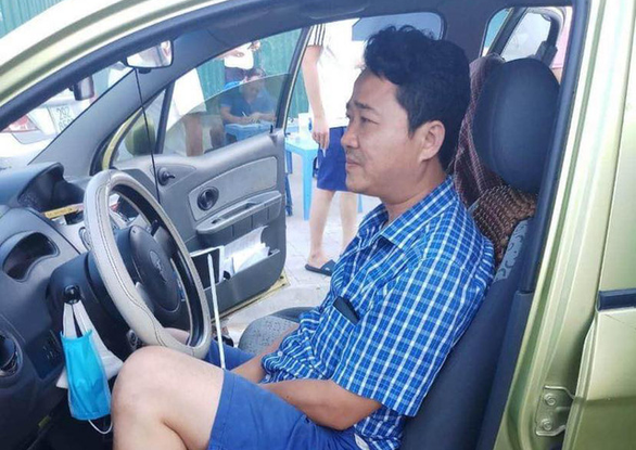 Trần Trọng Lâm tại hiện trường vụ việc - Ảnh: Công an cung cấp