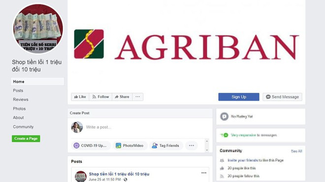 Các trang Facebook giả mạo thương hiệu ngân hàng sẽ dẫn người truy cập về những trang web lạ như thế này để đăng ký - ẢNH: T.X Các trang Facebook giả ngân hàng sẽ dẫn người truy cập về những trang web lạ như thế này để đăng ký - ẢNH: T.X