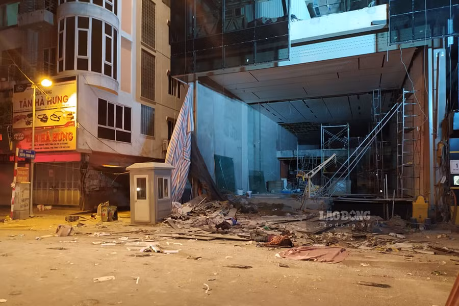  Hiện trường vụ việc. Ảnh: Tạ Quang.