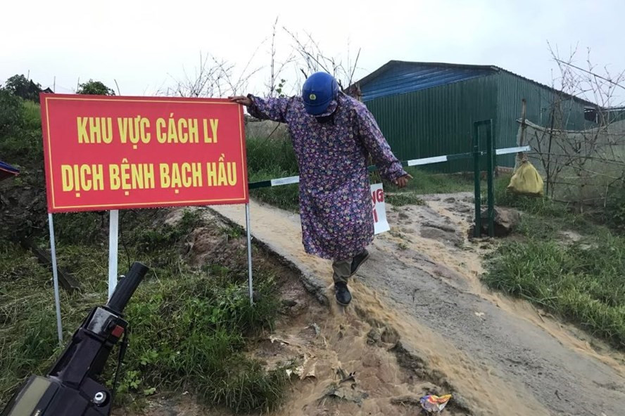 Một khu cách ly dịch bạch hầu tại vùng Tây Nguyên. Ảnh BẢO TRUNG