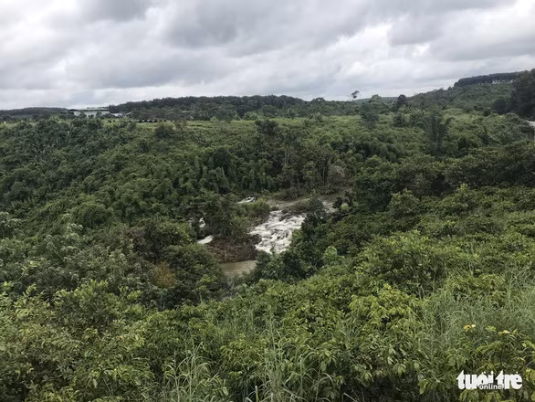 Khu vực định xây thủy điện nhưng chưa quy hoạch du lịch. Ảnh: TRUNG TÂN