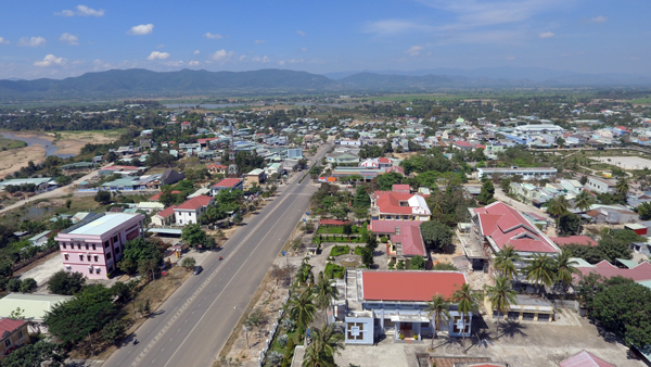  Thị trấn Phú Túc (huyện Krông Pa) nhìn từ trên cao. Ảnh: ĐỨC MẠO