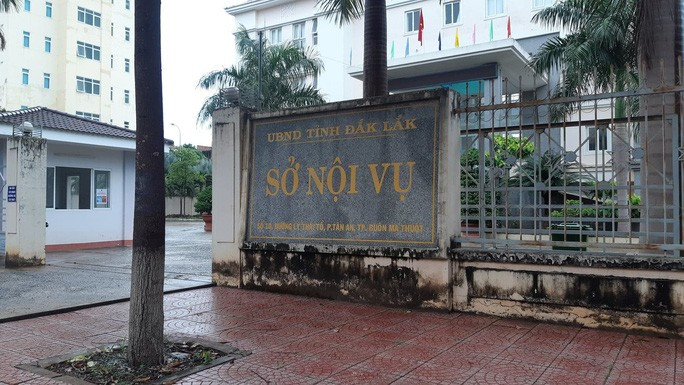  Sở Nội vụ tỉnh Đắk Lắk nơi ông Trần Văn Tuệ công tác