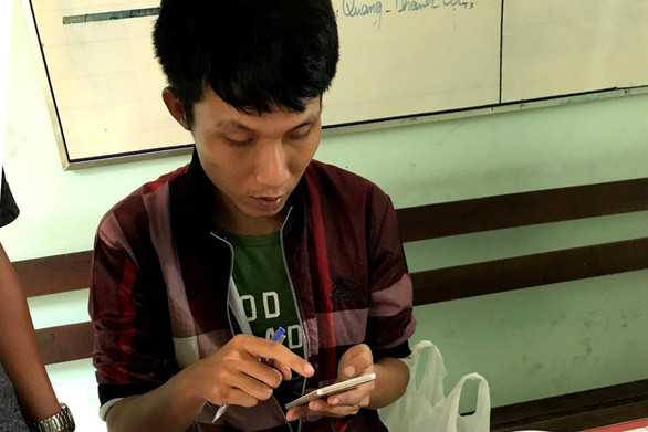  Nghi phạm Châu Quốc Việt tại cơ quan công an - Ảnh: Công an cung cấp