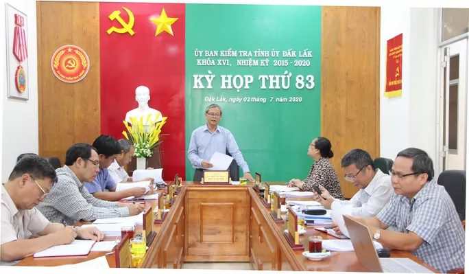 Kỳ họp thứ 83 của UBKT Tỉnh ủy Đak Lak Kỳ họp thứ 83 của UBKT Tỉnh ủy Đắk Lắk