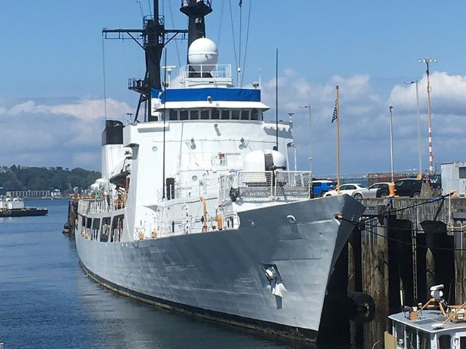 1 Tàu tuần tra John Midgett (WHEC 726) tại cảng của tuần duyên Mỹ ở Seattle, bang Washington ngày 8.7 - Ảnh: FB cựu thủy thủ tàu John Midgett 1 Tàu tuần tra John Midgett (WHEC 726) tại cảng của tuần duyên Mỹ ở Seattle, bang Washington ngày 8.7 - Ảnh: FB cựu thủy thủ tàu John Midgett
