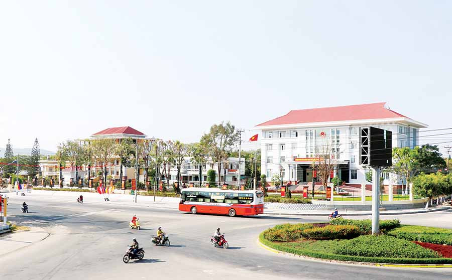 Diện mạo đô thị An Khê ngày càng khang trang, hiện đại. Ảnh: INTERNET