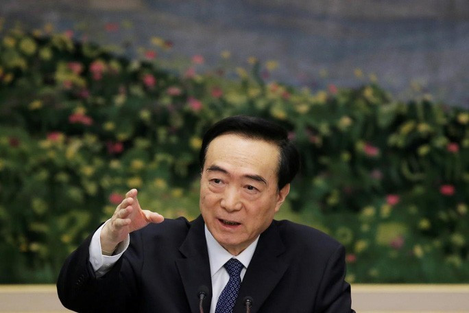 Bí thư khu tự trị Tân Cương Trần Toàn Quốc. Ảnh: Reuters