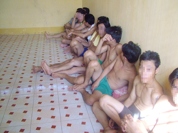 Những người nghiện ma túy tại Trung tâm Bình Triệu - Ảnh: Tự Trung