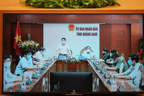 Đầu cầu Quảng Nam - Ảnh: VGP  Đầu cầu Quảng Nam - Ảnh: VGP
