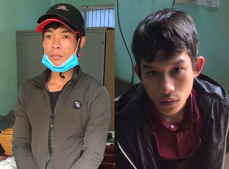  Hùng (trái) và Ưng đã bị bắt giữ. Ảnh: V.N