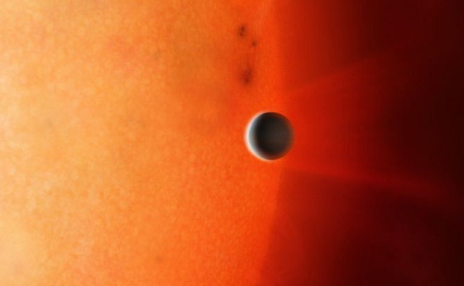 Hành tinh giả thuyết Chthonia TOI-849b - ảnh đồ họa từ University of Warwick/Mark Garlick