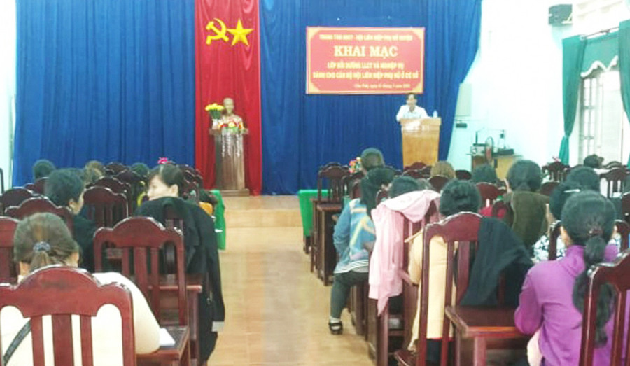 Quang cảnh lớp tập huấn. Ảnh: Anh Thư