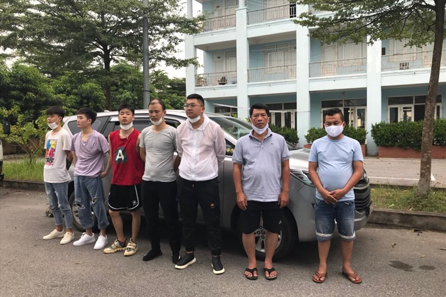 Nhóm người Trung Quốc nhập cảnh trái phép vào Việt Nam. Ảnh: Cục Cảnh sát giao thông. Nhóm người Trung Quốc nhập cảnh trái phép vào Việt Nam. Ảnh: Cục Cảnh sát giao thông.