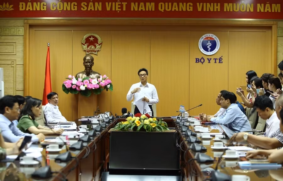  Phó Thủ tướng Vũ Đức Đam, Trưởng Ban chỉ đạo phát biểu. (Ảnh: Minh Quyết/TTXVN)